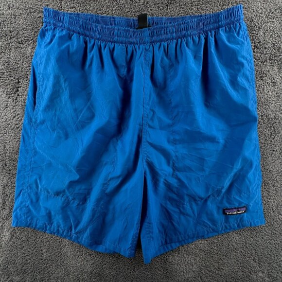 Patagonia Men Board Shorts Swim Swimming Mesh Lined Adult Size Medium Blue Mesh - Picture 1 of 16